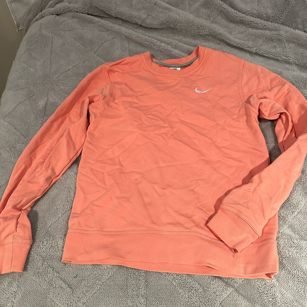 Womens Coral Nike Crewneck